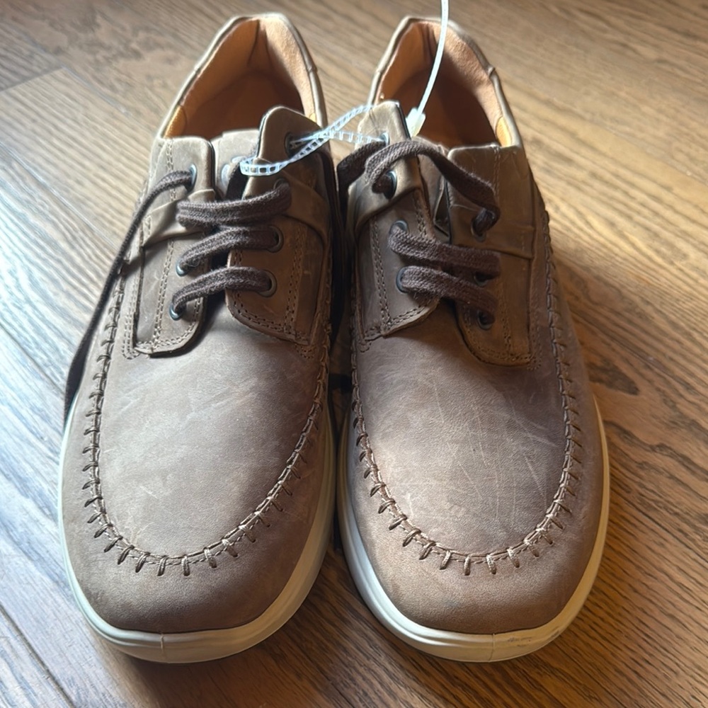 Ecco Brown Loafers Slip-Ons Comfortable Versatile